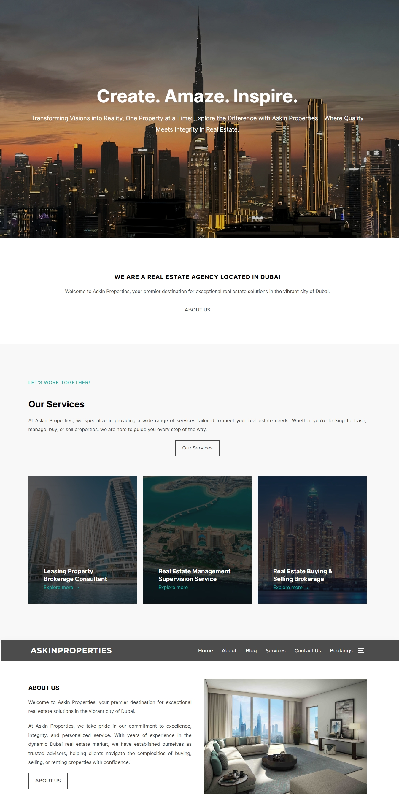 AskInProperties real-estate portal